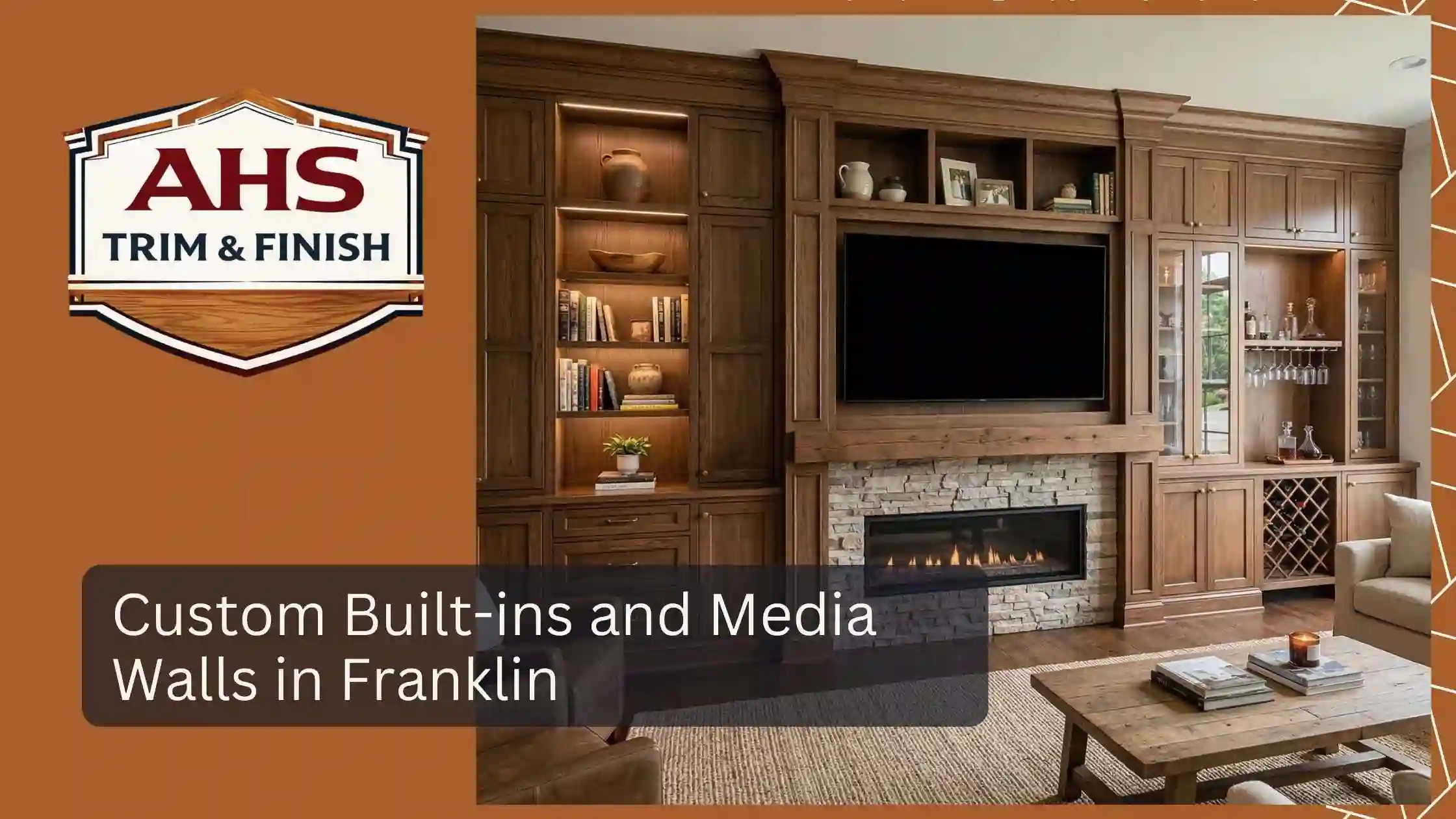 Custom Built-ins and Media Walls in Franklin