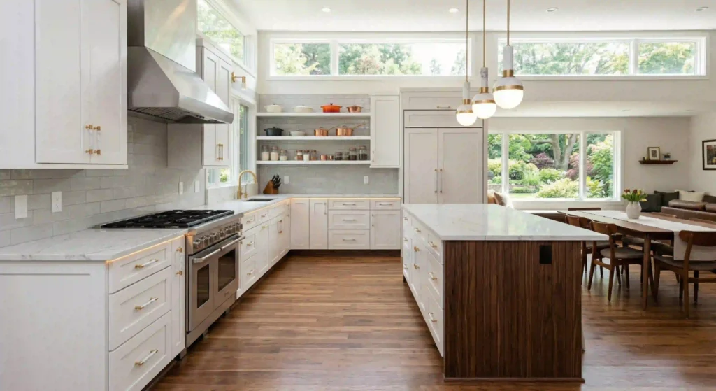 luxury kitchen cabinetry with clean finish