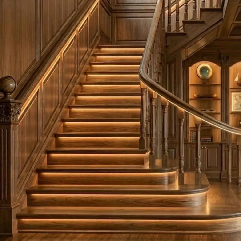 staircase woodwork detail