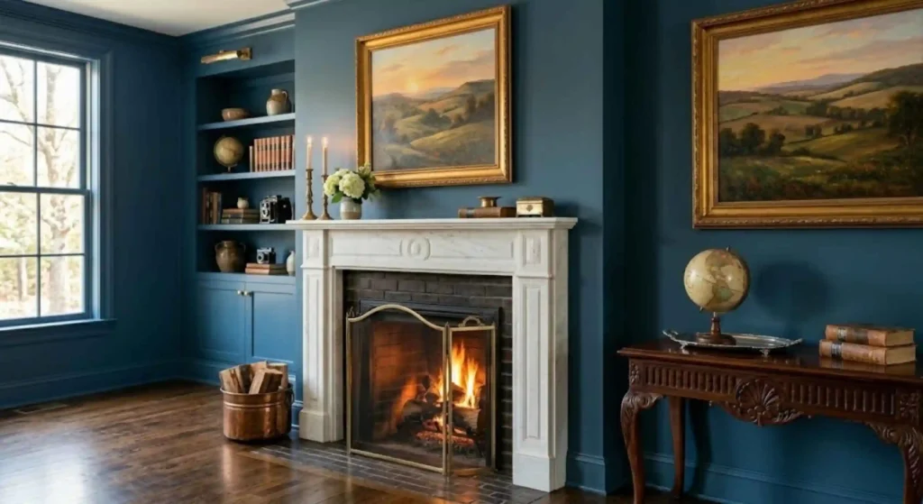 Elegant fireplace mantel renovation completed in Nashville TN living room