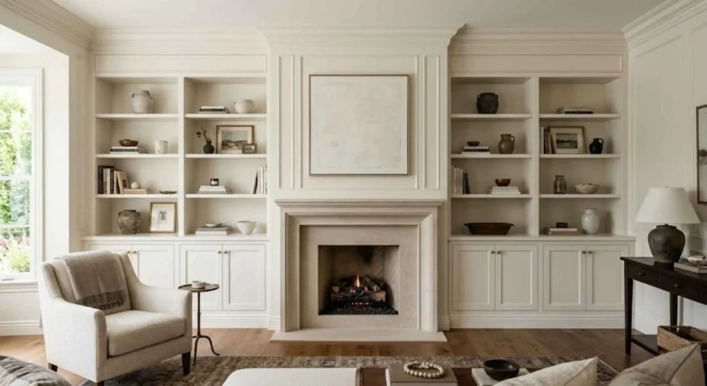 Custom built-in cabinetry installed by a finish carpenter in Brentwood