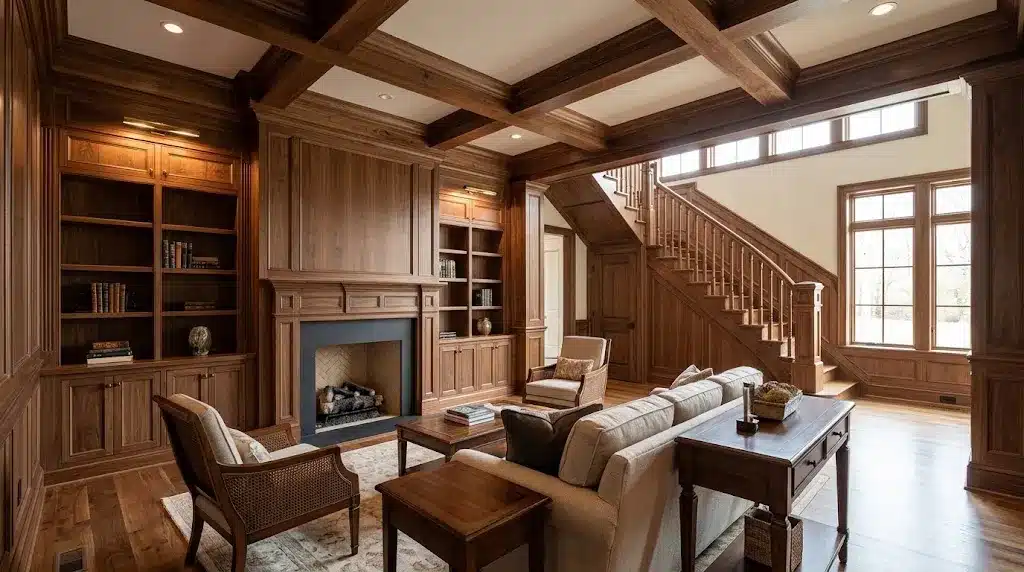 Completed custom Carpentry and architectural woodwork in a Nashville home